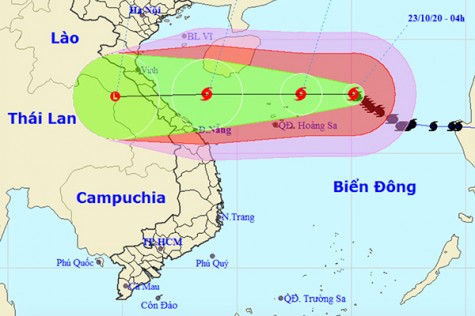 Bão số 8 đang giật tới cấp 15, cách quần đảo Hoàng Sa 320km