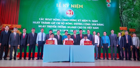 Kỷ niệm 91 năm Ngày thành lập Chi bộ Đông Dương cộng sản Đảng và Ngày truyền thống ngành Cao su Việt Nam