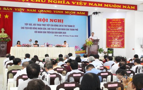 Lãnh đạo TP.Dĩ An đối thoại với nhân dân trên địa bàn