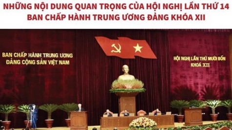 Những nội dung quan trọng của Hội nghị lần thứ 14 BCH Trung ương Đảng khóa XII