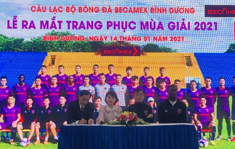 Becamex Bình Dương xuất quân sẵn sàng cho mùa giải mới 2021