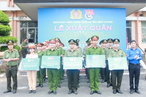 Đoàn Thanh niên công an tỉnh: Ra quân hoạt động kỷ niệm 90 năm ngày thành lập Đoàn