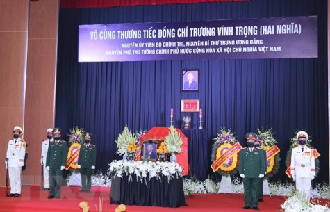 Lễ tang trọng thể nguyên Phó Thủ tướng Trương Vĩnh Trọng