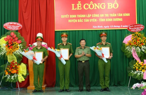 Thành lập Công an thị trấn Tân Bình, huyện Bắc Tân Uyên