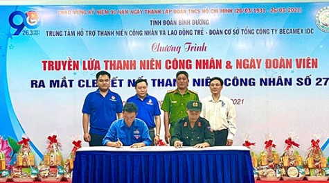 Truyền lửa thanh niên công nhân và ngày đoàn viên