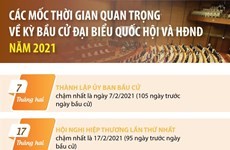 Các mốc thời gian quan trọng về kỳ bầu cử đại biểu QH, HĐND năm 2021