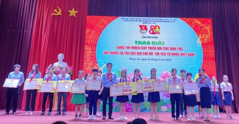 Liên hoan ca múa nhạc thiếu nhi: TX.Bến Cát đạt giải nhất