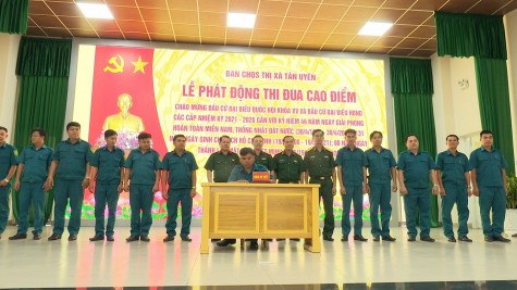 Đảng ủy Quân sự TX.Tân Uyên: Sơ kết 5 năm thực hiện Chỉ thị 05 của Bộ Chính trị