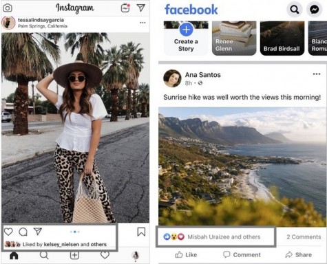 Facebook, Instagram cho người dùng ẩn số lượt "Like" trên bài viết