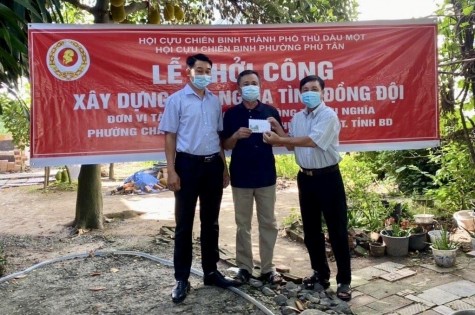 Khởi công xây dựng nhà “Nghĩa tình đồng đội”