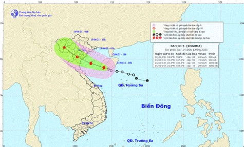 Áp thấp nhiệt đới đã mạnh lên thành bão, hướng vào Vịnh Bắc Bộ