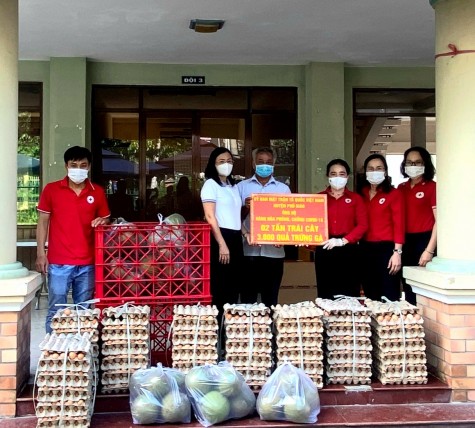 Hội Chữ thập đỏ tỉnh: Tiếp nhận nguồn lực và trao tặng hàng hóa phòng, chống dịch