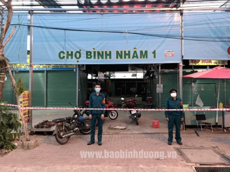 Tp.Thuận An cách ly y tế Chợ Bình Nhâm I và hẻm đường Bình Nhâm 79