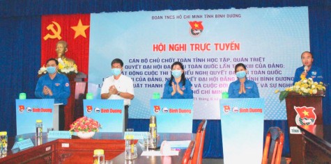 Hội nghị trực tuyến cán bộ Đoàn chủ chốt học tập, quán triệt Nghị quyết Đại hội XIII của Đảng