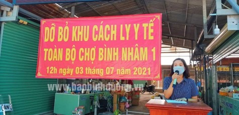 Phường Bình Nhâm, TP.Thuận An: Dỡ bỏ 2 khu vực cách ly y tế