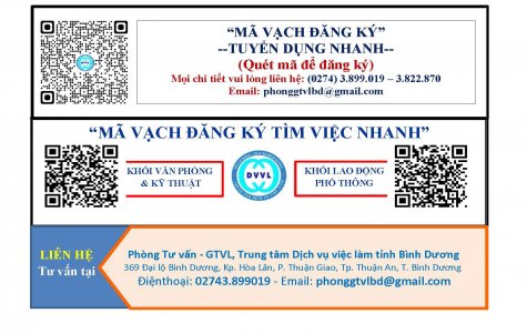 Trung tâm Dịch vụ việc làm tỉnh Bình Dương thông báo