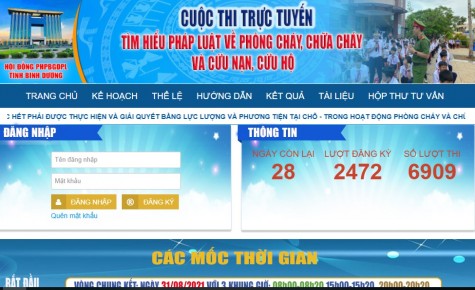 Cuộc thi trực tuyến “Tìm hiểu pháp luật về phòng cháy chữa cháy & cứu hộ cứu nạn”: Gần 7.000 lượt dự thi sau 1 ngày khởi động