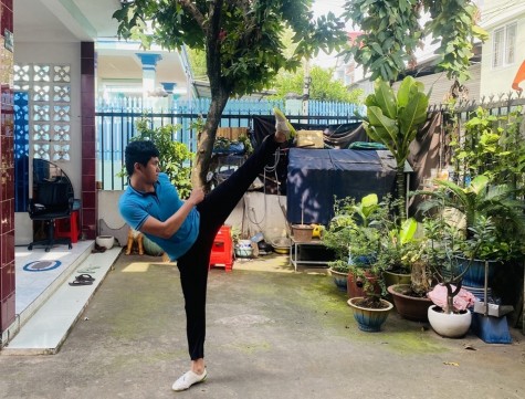 Đội tuyển Taekwondo Bình Dương duy trì tập luyện giữa mùa dịch