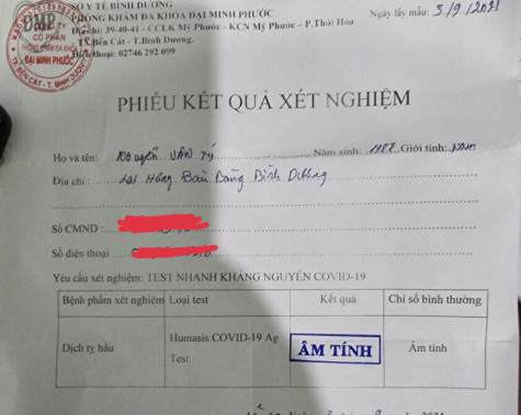 Phát hiện nhiều vụ làm giả phiếu xét nghiệm