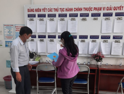 Bộ phận “Một cửa” các cấp trong tỉnh: Trở lại hoạt động trong “bình thường mới”