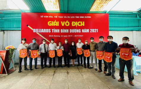 Khai mạc giải Billiards tỉnh Bình Dương 2021