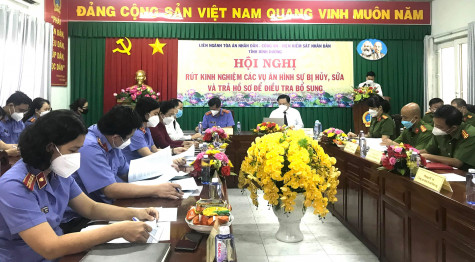 Thực hiện tốt quy chế phối hợp giữa các cơ quan tố tụng: Hạn chế thấp nhất án bị hủy, sửa