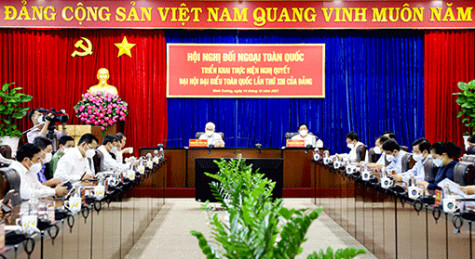 Công tác đối ngoại của Đảng, Nhà nước:  Giữ vững môi trường hòa bình, ổn định, thuận lợi cho sự nghiệp xây dựng và bảo vệ Tổ quốc…