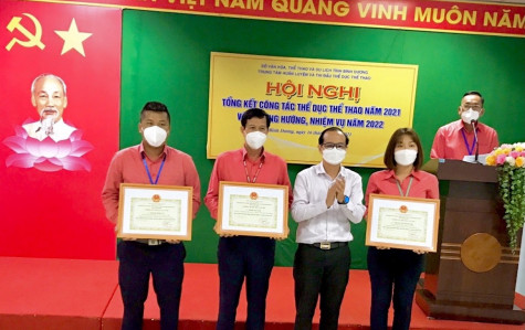 Trung tâm Huấn luyện và Thi đấu thể dục thể thao Bình Dương: Năm 2021 đoạt 179 huy chương các loại