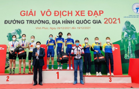 Giải vô địch xe đạp địa hình quốc gia 2021: Bình Dương giành 3 huy chương vàng