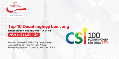 Prudential Việt Nam được vinh danh trong Top 10 doanh nghiệp bền vững