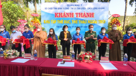 TX.Tân Uyên: Khánh thành khu tập thể dục, thể thao cho trẻ em