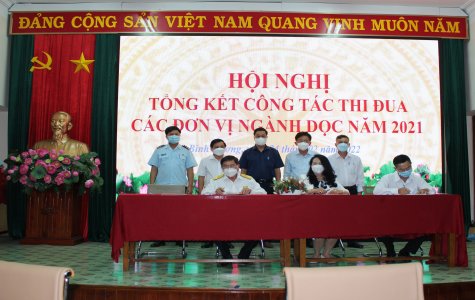 Khối thi đua các cơ quan ngành dọc ký kết giao ước thi đua năm 2022