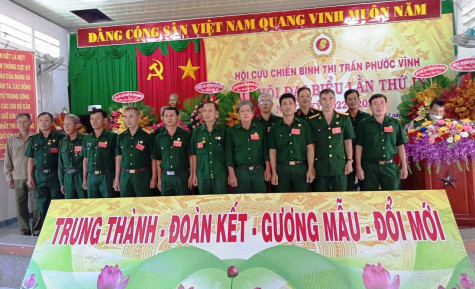 Huyện Phú Giáo: Hội Cựu chiến binh Thị trấn Phước Vĩnh tổ chức thành công đại hội điểm