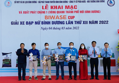 Khai mạc Giải xe đạp nữ Bình Dương lần thứ XII năm 2022 - Cúp Biwase