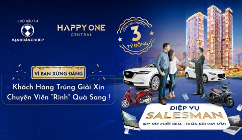 Chủ đầu tư Happy One Central tri ân khách hàng với tổng quà tặng lên đến 3 tỷ đồng