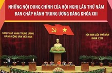 Nội dung chính Hội nghị lần thứ năm Ban Chấp hành TƯ Đảng khóa XIII