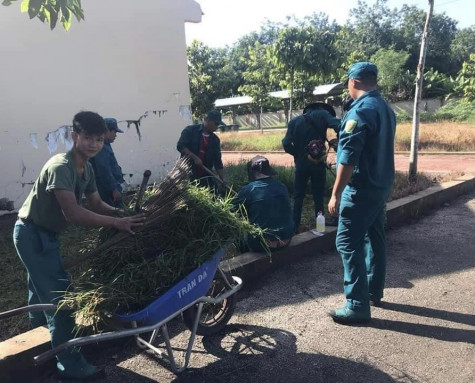 Ban Chỉ huy Quân sự huyện Phú Giáo ra quân phối hợp làm công tác dân vận