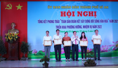 TP.Dĩ An: 5 phường đạt chuẩn “Văn minh đô thị”