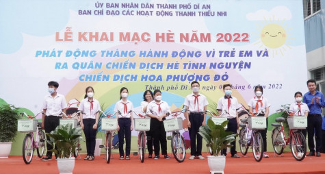 TP.Dĩ An: Khai mạc hè và Tháng hành động vì trẻ em năm 2022