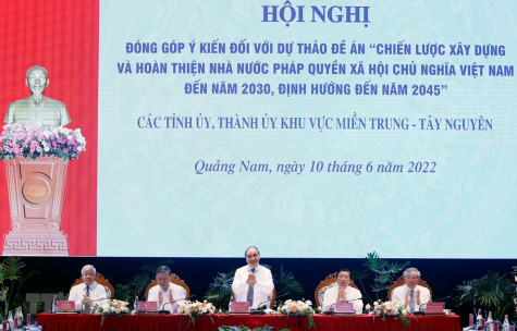 Hội nghị lấy ý kiến vào Đề án chiến lược xây dựng nhà nước pháp quyền