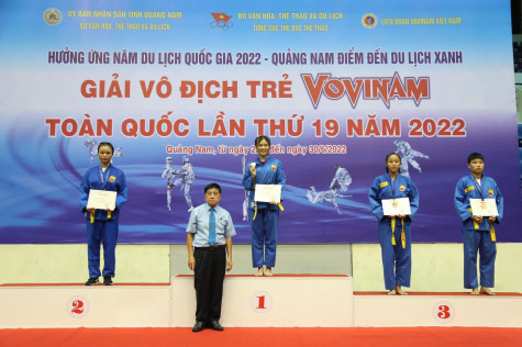 Giải vô địch Vovinam trẻ toàn quốc năm 2022: Bình Dương xếp thứ 6 toàn đoàn