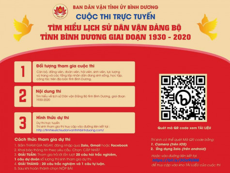 Cuộc thi tìm hiểu lịch sử Dân vận Đảng bộ tỉnh Bình Dương: Ý nghĩa thiết thực