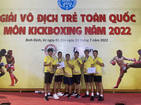 Giải vô địch Kickboxing trẻ toàn quốc 2022: Bình Dương đạt thành tích ấn tượng