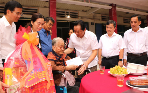 Lãnh đạo tỉnh thăm hỏi, tặng quà các gia đình chính sách