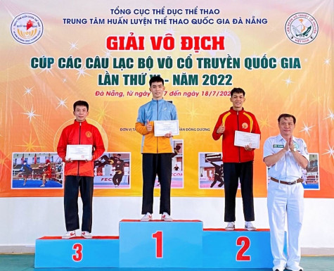 Giải vô địch Cúp các câu lạc bộ võ cổ truyền quốc gia 2022: Bình Dương đoạt 2 huy chương vàng