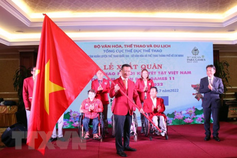 Đoàn thể thao người khuyết tật xuất quân tham dự ASEAN Para Games 11