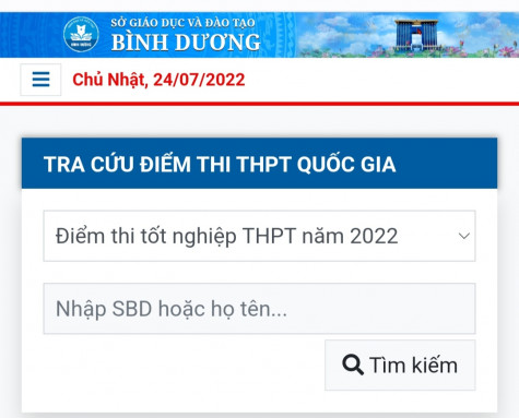 Bộ Giáo dục và Đào tạo công bố điểm thi tốt nghiệp THPT năm 2022