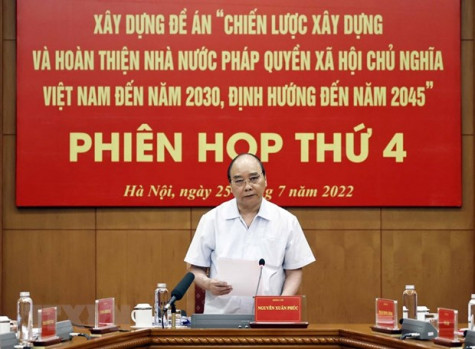 Chủ tịch nước chủ trì phiên họp Ban Chỉ đạo xây Nhà nước pháp quyền