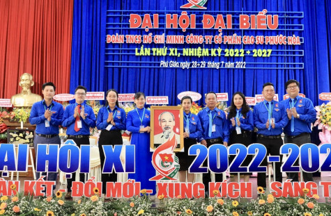 Đại hội Đoàn Thanh niên Công ty Cổ phần Cao su Phước Hòa nhiệm kỳ 2022-2027 thành công tốt đẹp