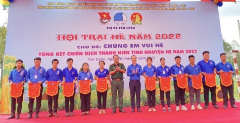 TX.Tân Uyên:  Hơn 310 thanh thiếu nhi tham gia hội trại hè